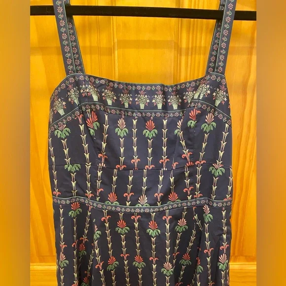 The Margot dress Hill House small in navy trailing fern - Picture 7 of 11